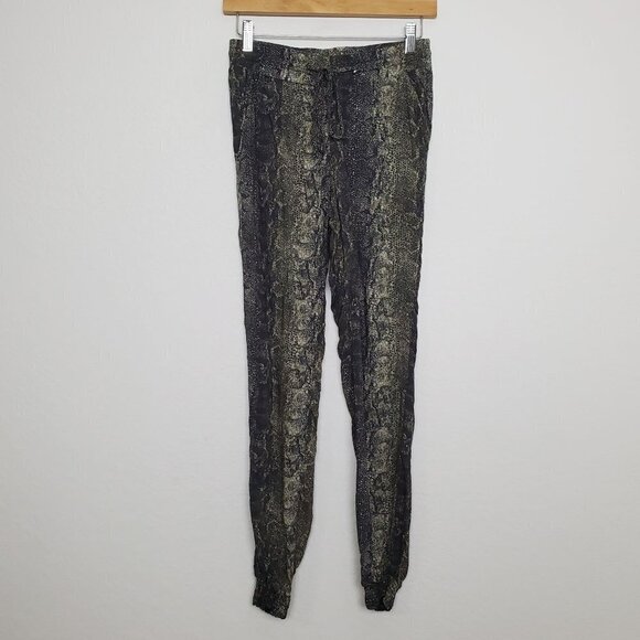 Promod Pants - Promod Womens Joggers Size 6 UK / 8 US Pull On Snake Print Animal Print